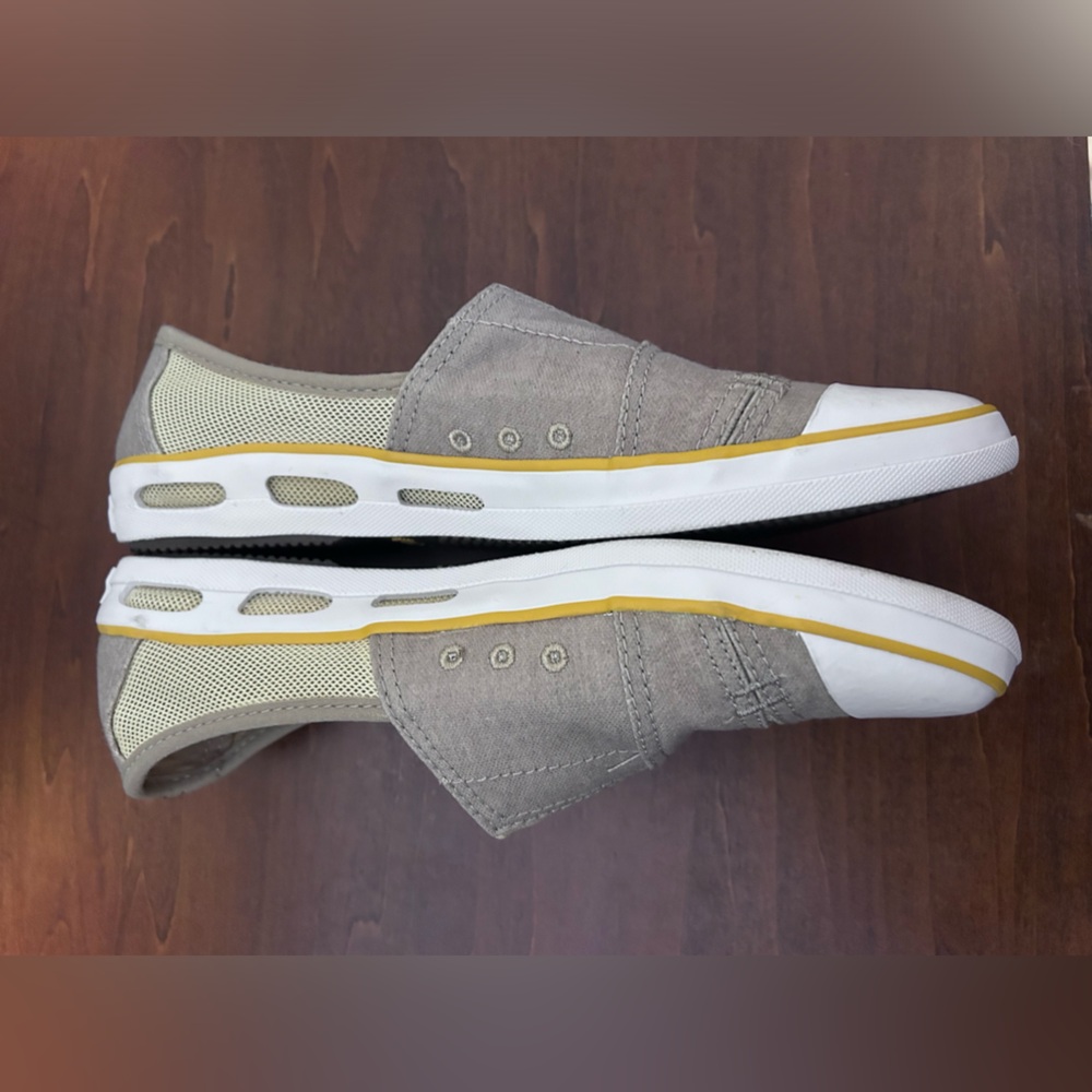 Columbia womens taupe and yellow vented skimmer slip on flat size 8 - Picture 7 of 13